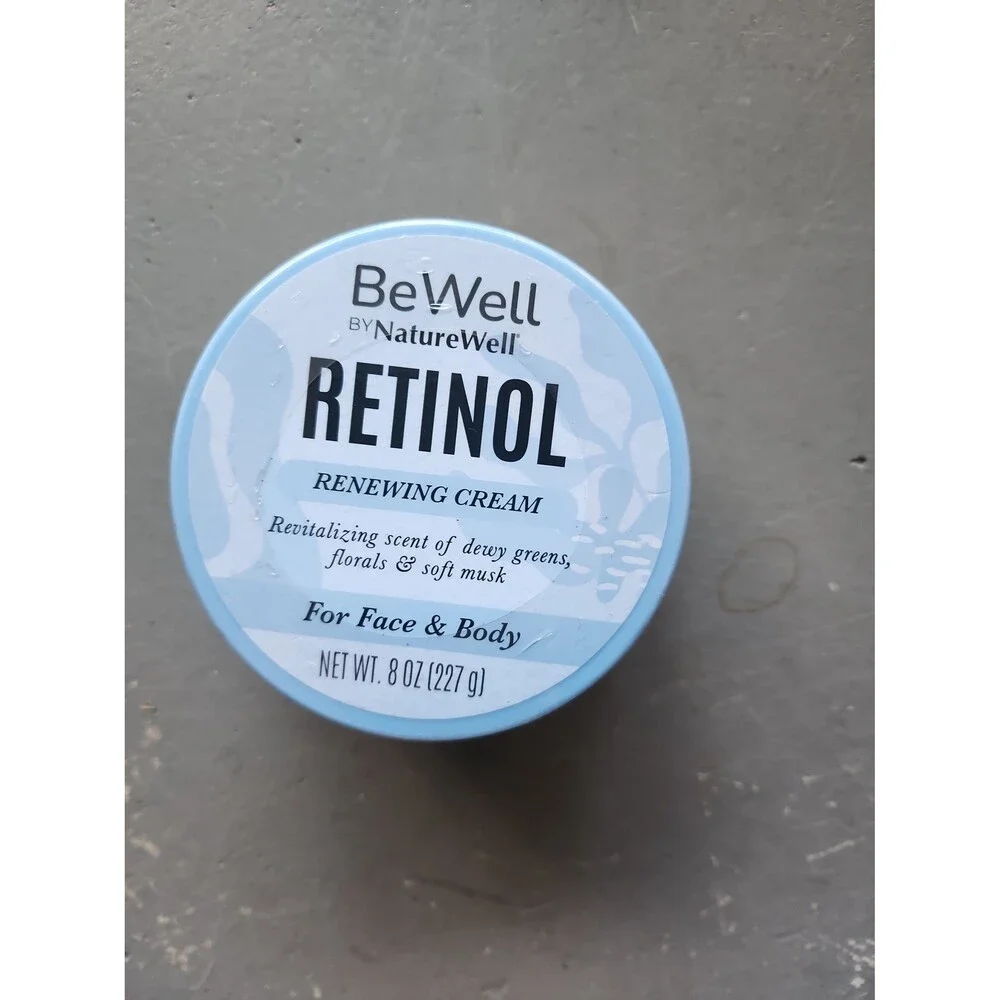 NatureWell Be Well Retinol Renewing Cream Face Body 8 oz Sealed New
